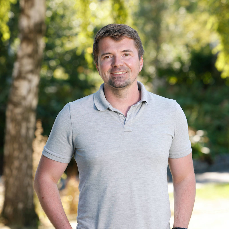 Krystian Fikert, founder and CEO of MyMind, in a professional setting